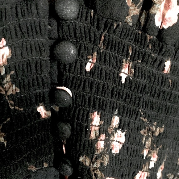 Reformation Fia Floral Black Dress - Picture 6 of 14